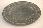 Plate with engraved rings